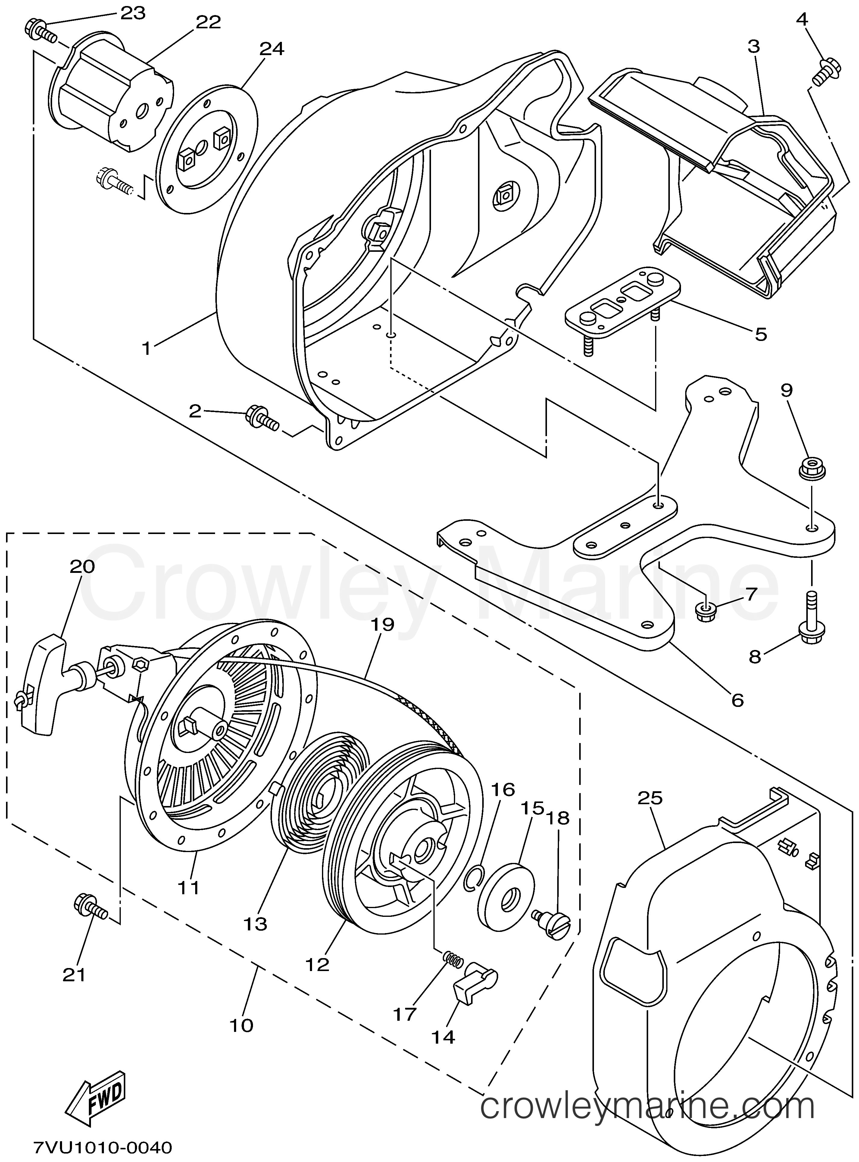 Yamaha Motors EF2800I - AIR SHROUD STARTER
