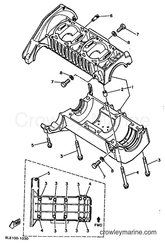 Yamaha Motors SR540 (86P3) [010] - CRANKCASE