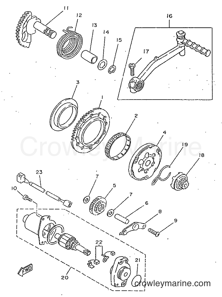 Yamaha Motors YA50N (3UG2) [999] - STARTER