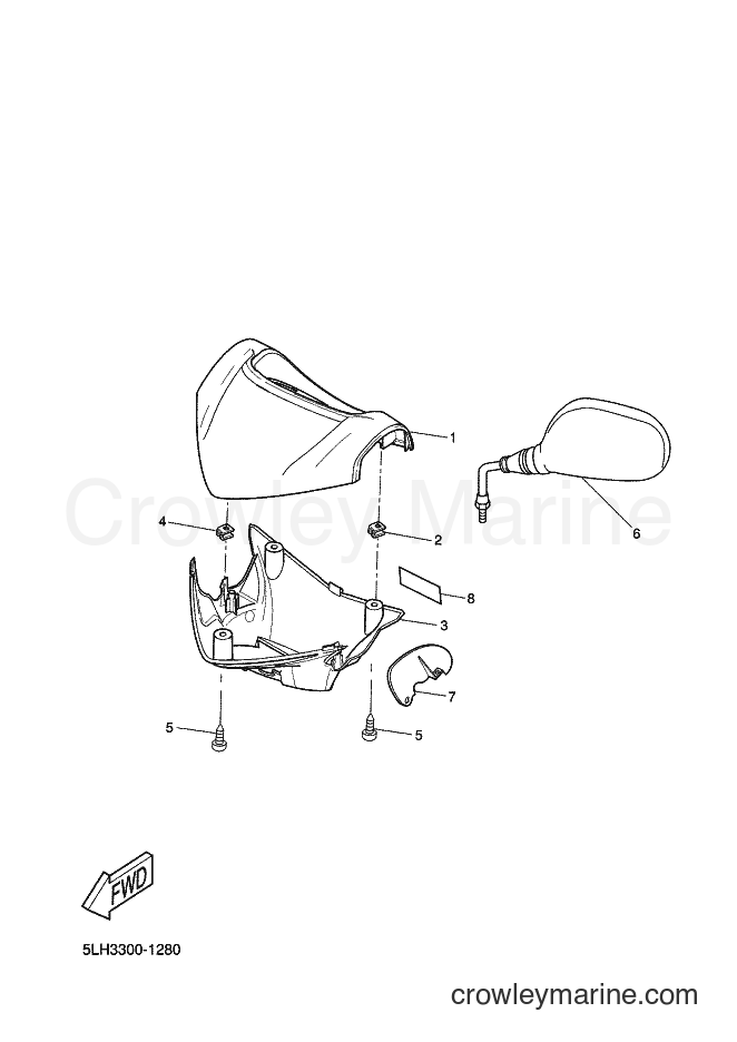2002 Scooter EW50 - EW50 (5LH5) [010] - COWLING 1