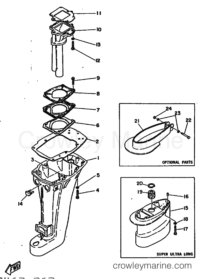 Yamaha Motors 15D (6E8) [999] - UPPER CASING