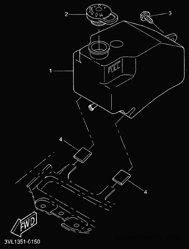 2000 Scooter CW50 - CW50 (5MN1) [020] - OIL TANK