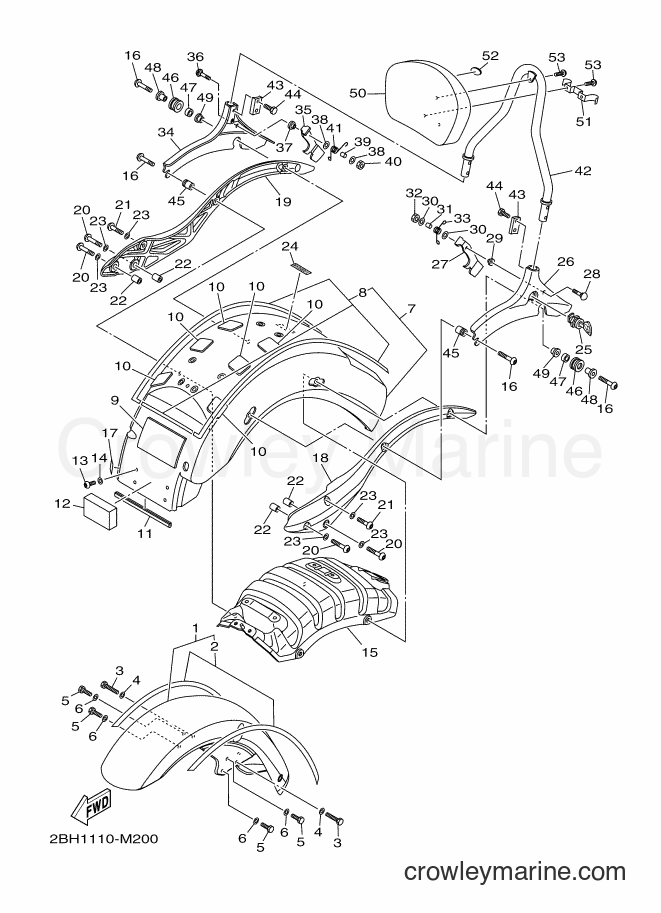 Yamaha Motors XV1900CT (2BH3) [020] - FENDER