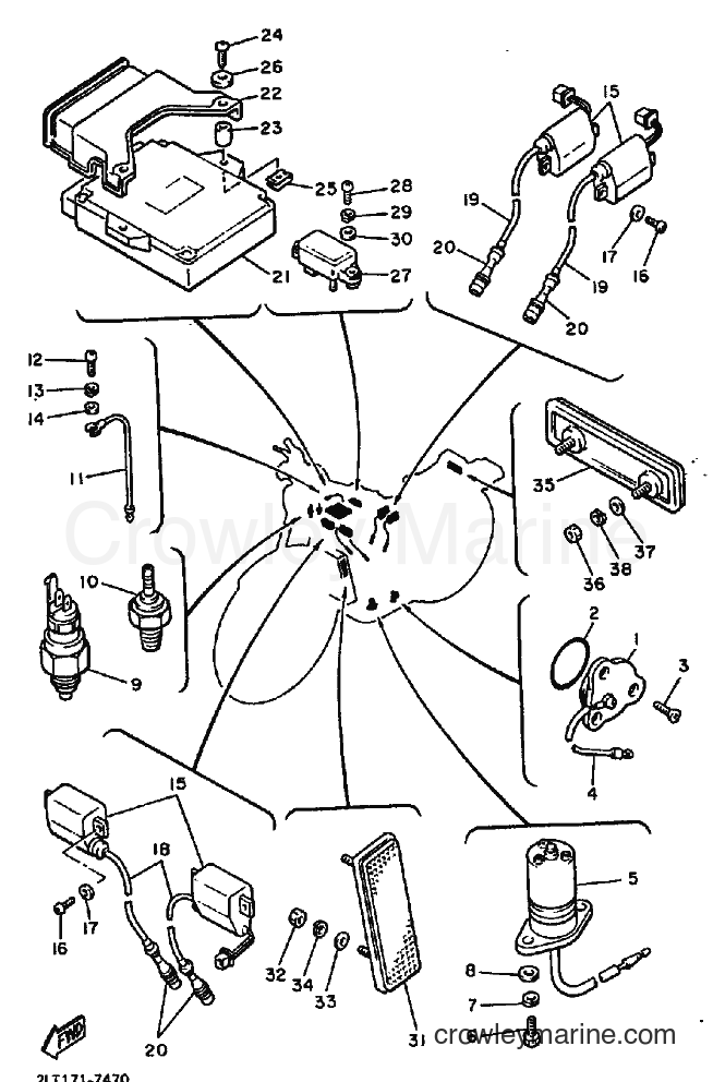 Yamaha Motors VMX12 (3JPF) [010] - ELECTRICAL 1