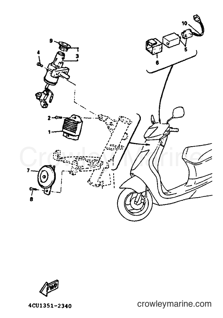 1993 Scooter YE50 - YE50 (4FW3) [999] - ELECTRICAL 1