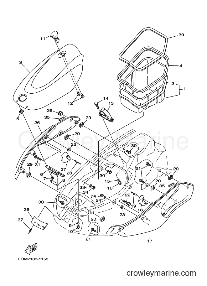 Yamaha Motors XL700Z (F0M7) [020] - ENGINE HATCH 2