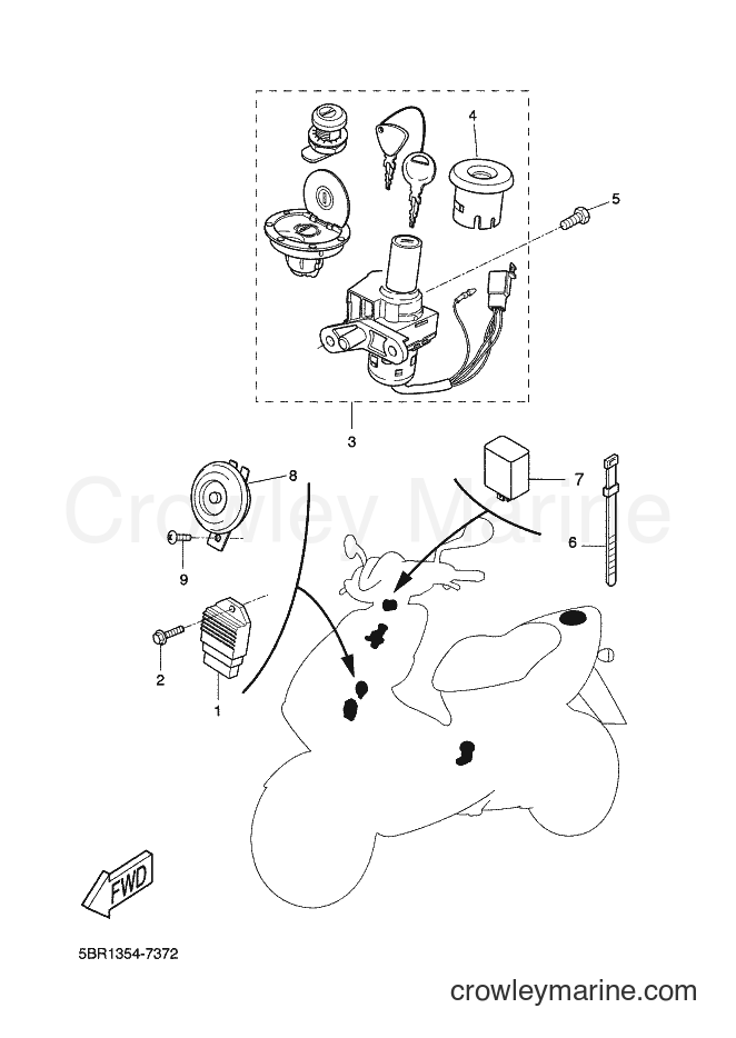 Yamaha Motors YQ50 (3C6F) [080] - ELECTRICAL 1