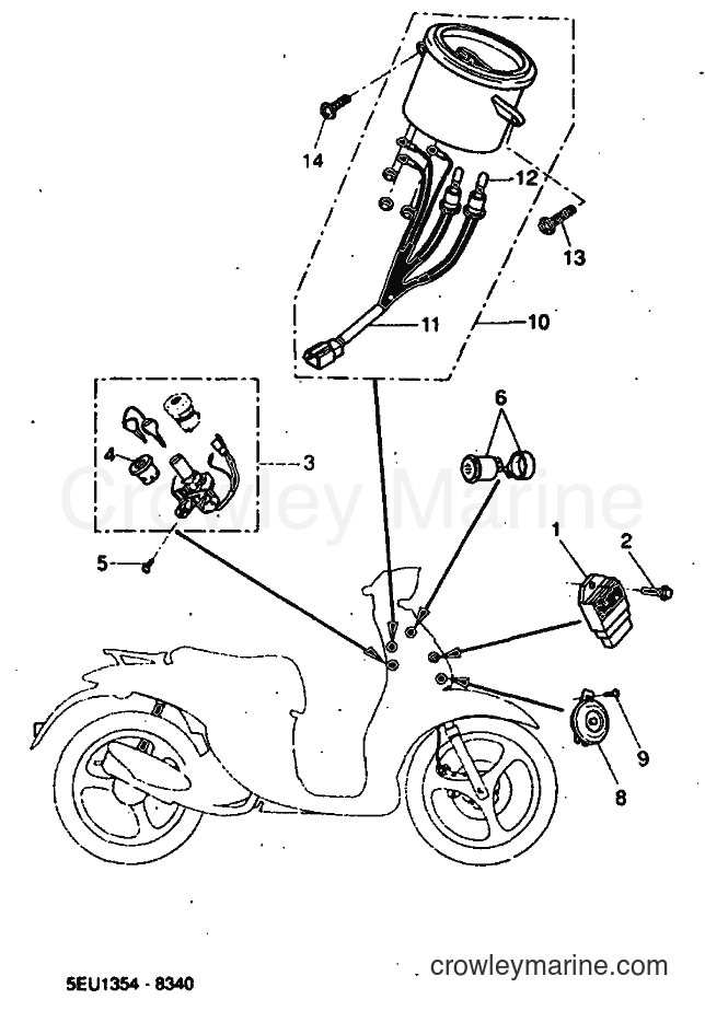 1999 Scooter YH50 - YH50 (5JB2) [030] - ELECTRICAL 1