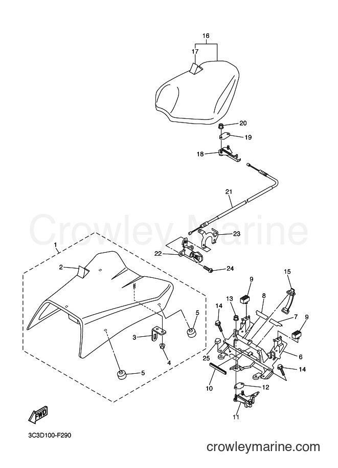 2015 Street Bike FZ1-S - FZ1-S (2DVB) [010] - SEAT