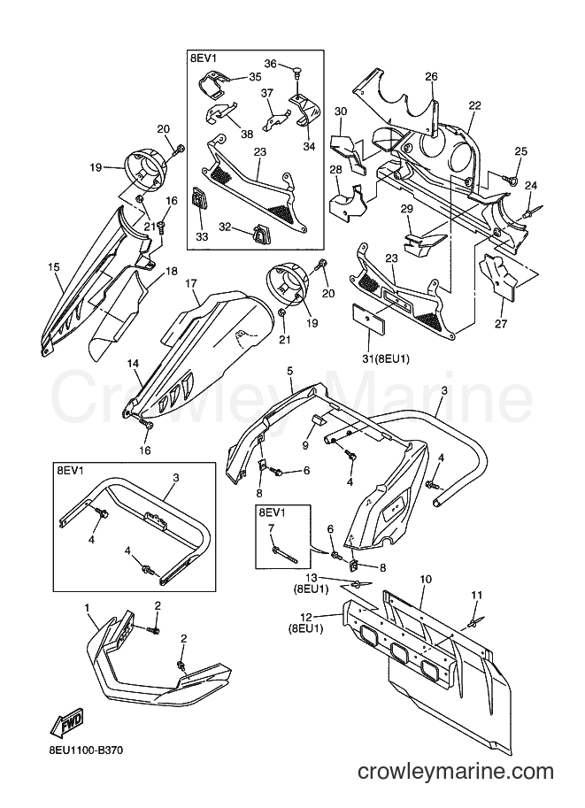 Yamaha Motors RX10S (8EU1) [020] - BUMPER
