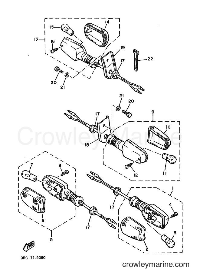 1990 Sport Bike FJ600 - FJ600 (3RC2) [010] - FLASHER LIGHT