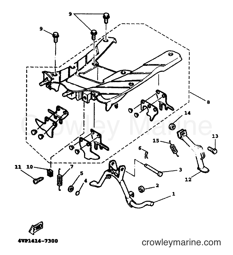 1999 Scooter YW100T - YW100T (5JY1) [010] - STAND & FOOTREST