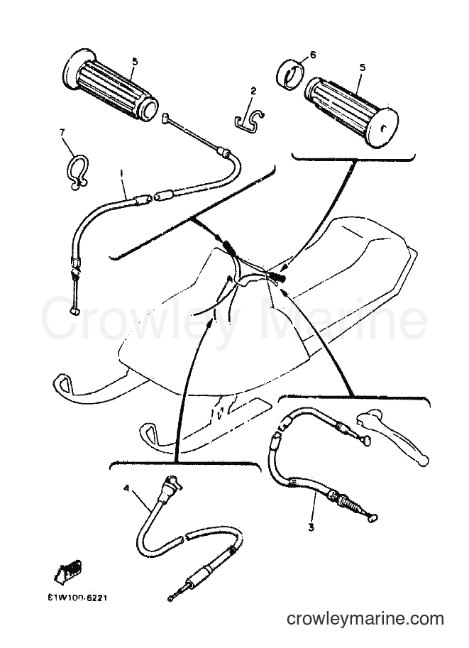 Yamaha Motors ET400TR (87L1) [010] - CONTROL CABLE