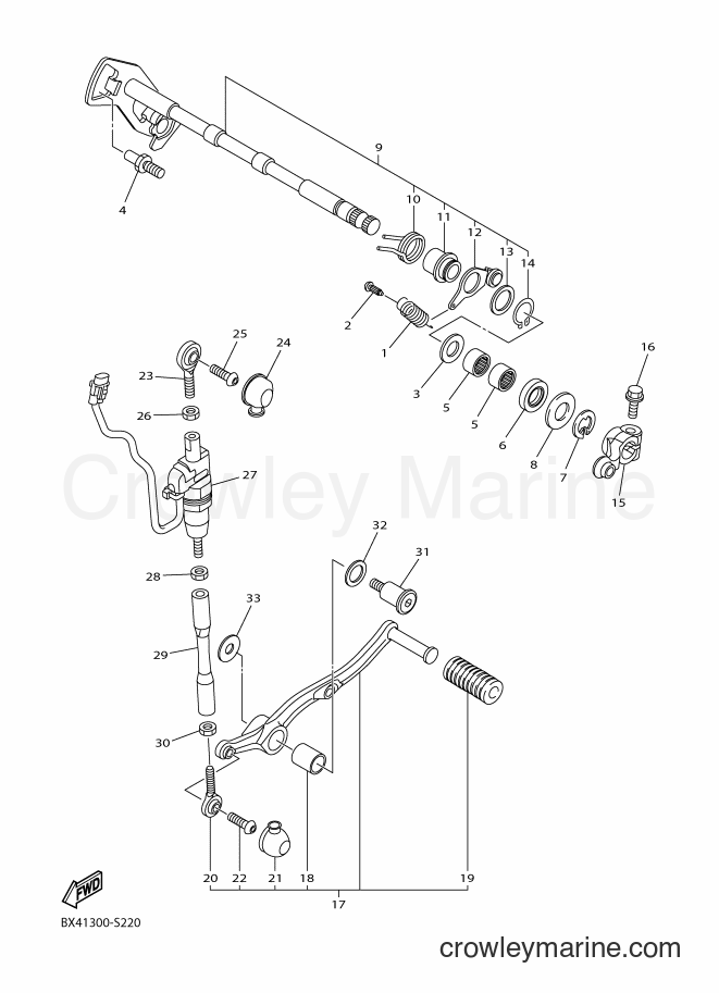 2017 Sport Bike YZF-R1 RaceBase - YZF-R1 RaceBase (BX4A) [010] - SHIFT SHAFT