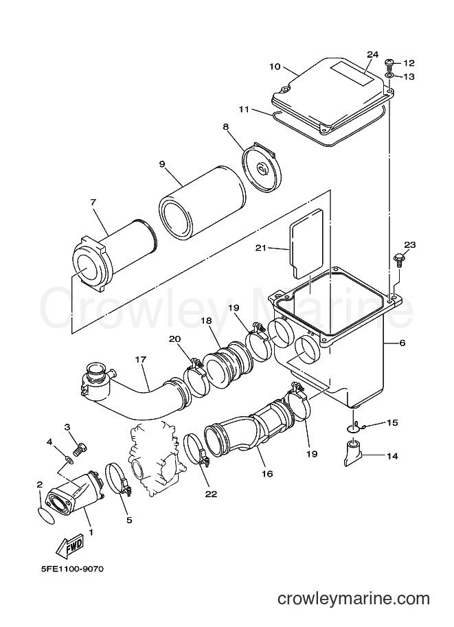 1999 ATV YFM350UB - YFM350UB (5FE4) [020] - INTAKE