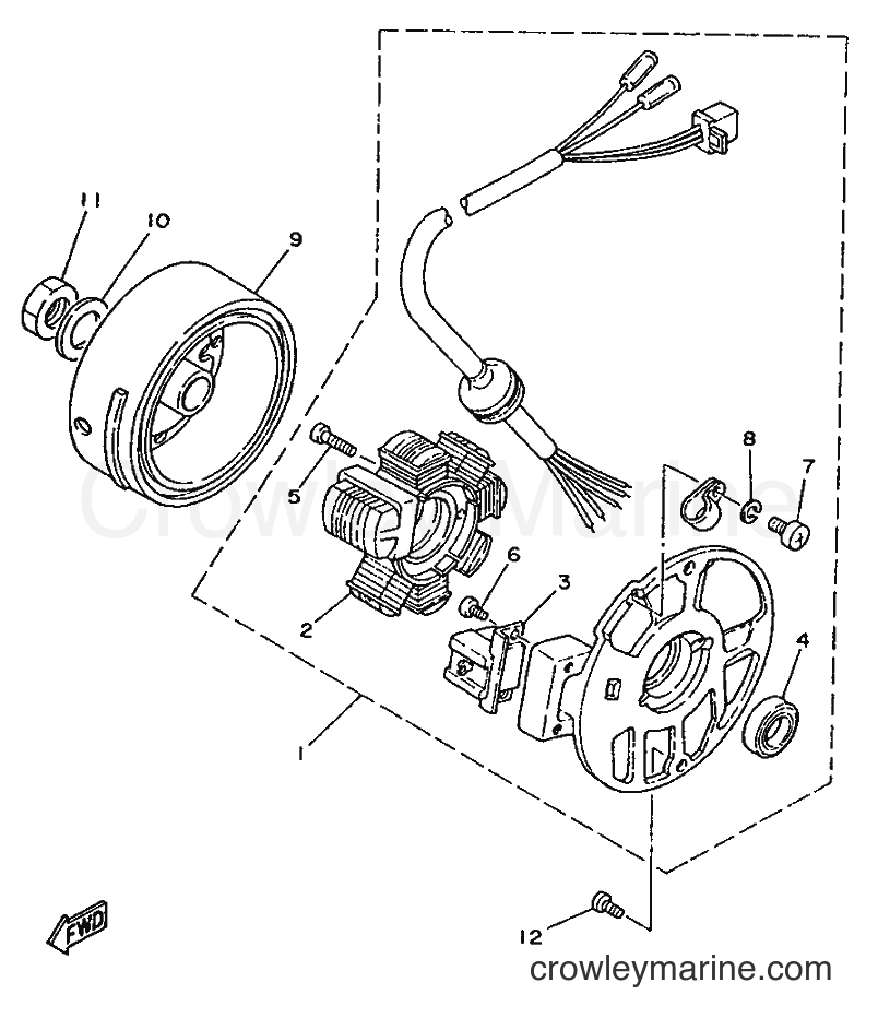 1995 Scooter YA50F - YA50F (4SN1) [999] - GENERATOR