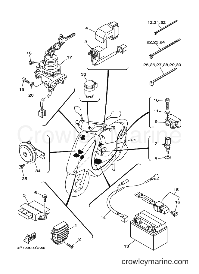 Yamaha Motors XC125E (4P74) [010] - ELECTRICAL 1