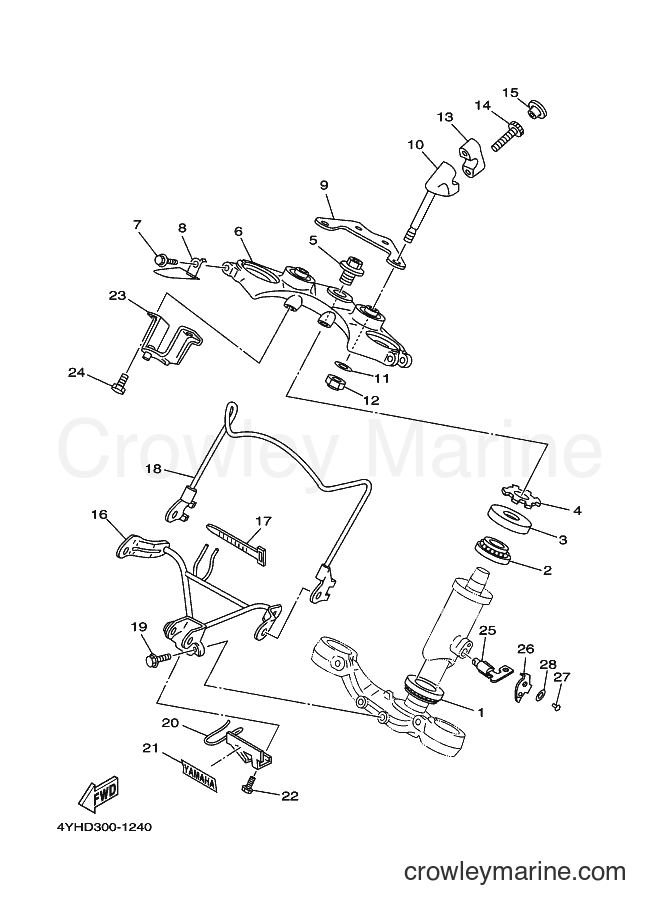 Yamaha Motors XV535 (4YHE) [010] - STEERING