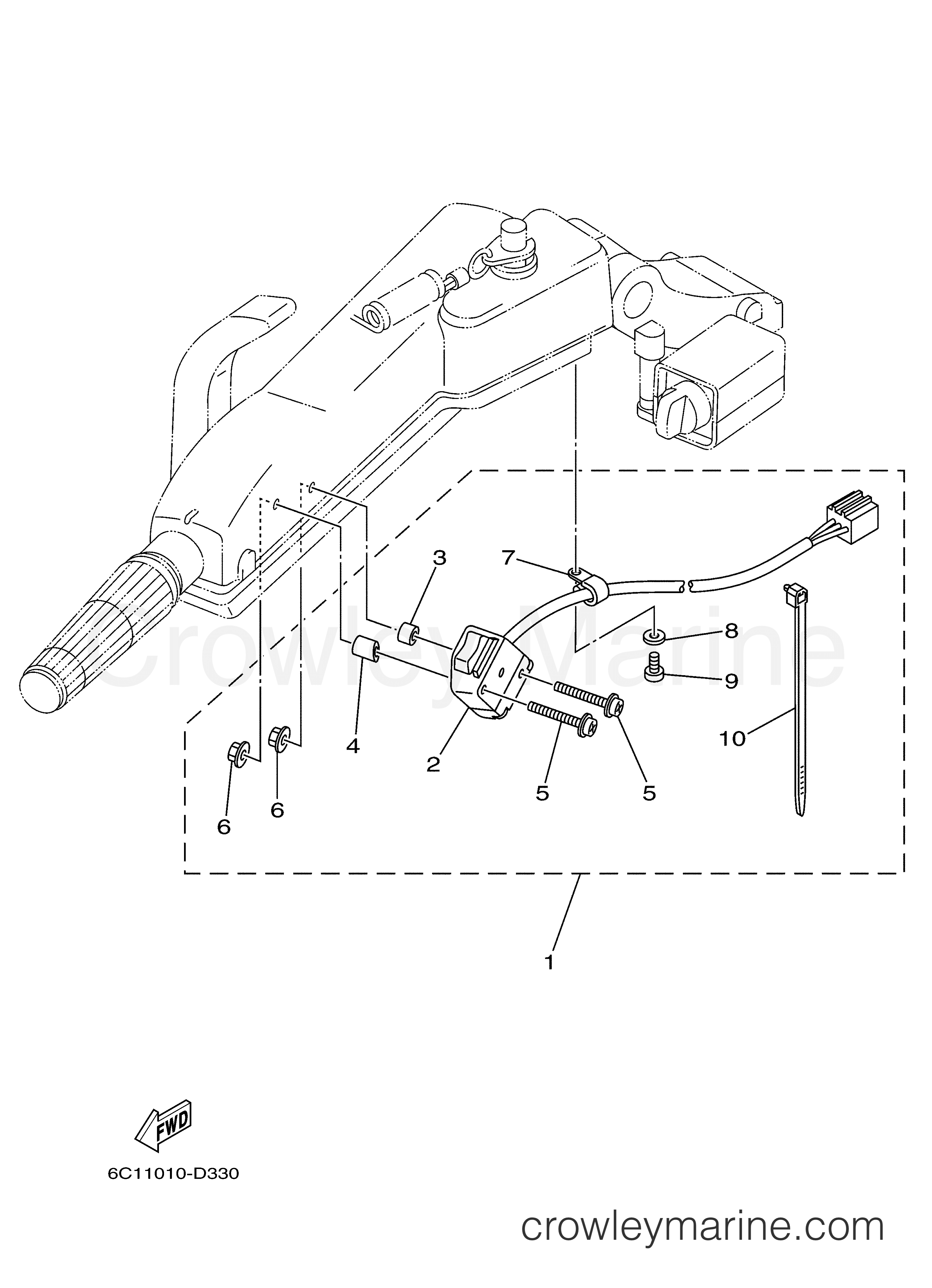 Yamaha Motors Rigging 2005 - TILLER SPEED SWITCH