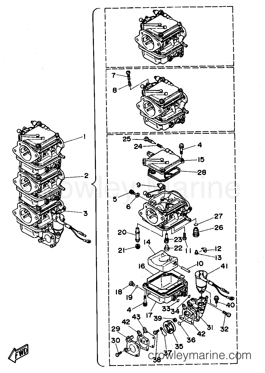 Yamaha Motors 40TLRS - CARBURETOR