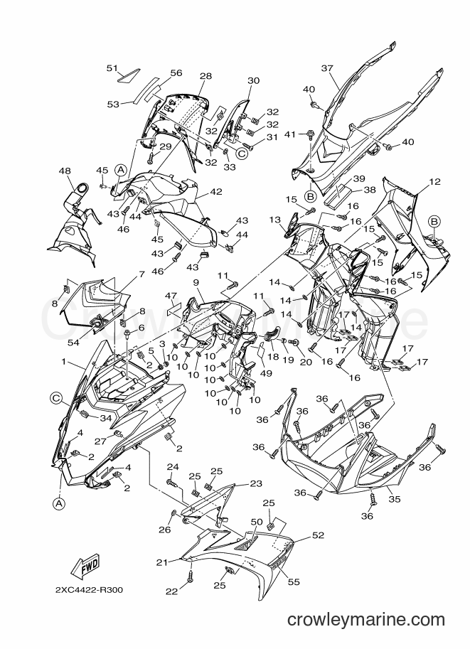 Yamaha Motors AT125FC (2XC6) [010] - LEG SHIELD