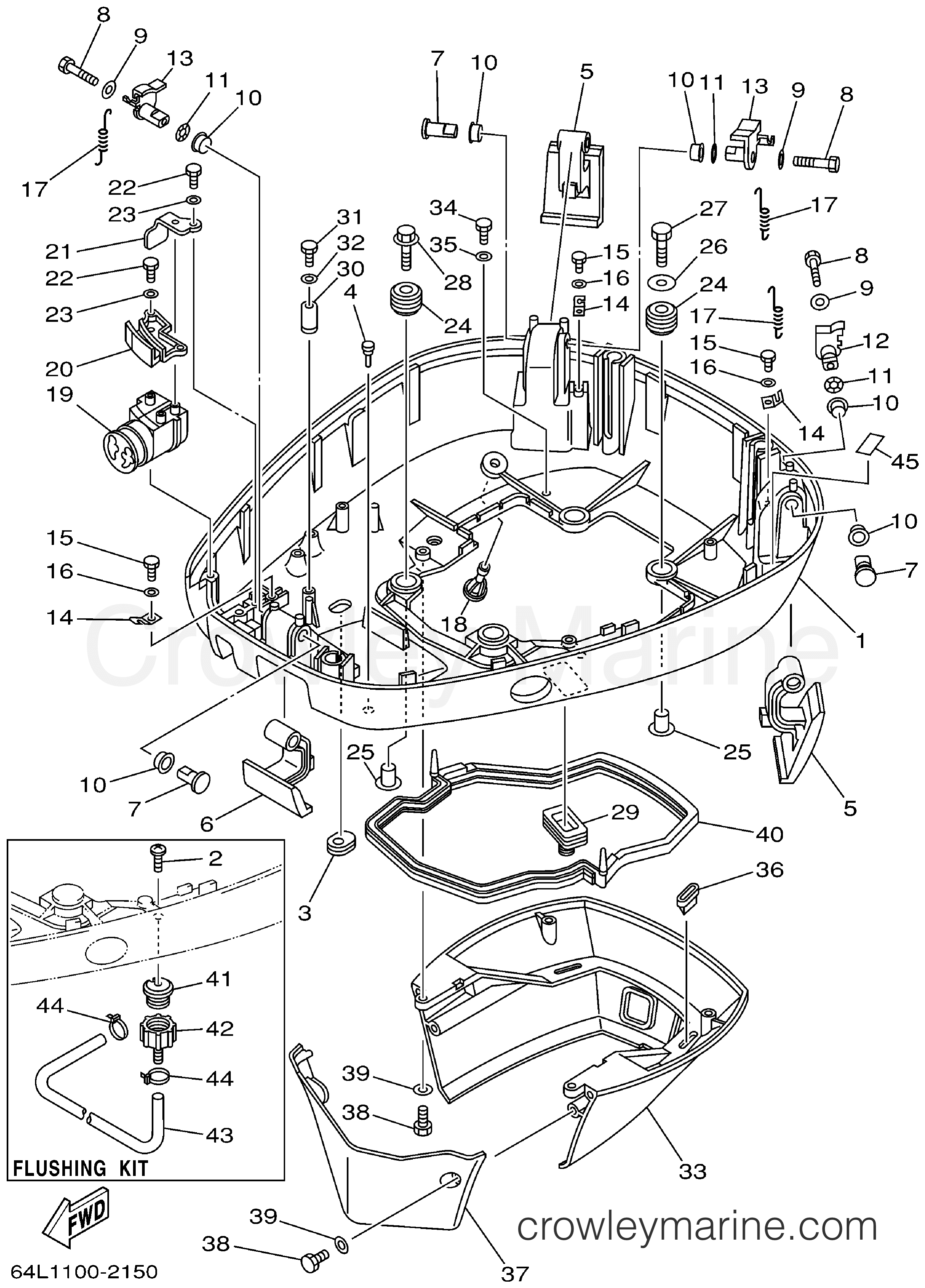 Yamaha Motors 150TXRA - BOTTOM COWLING