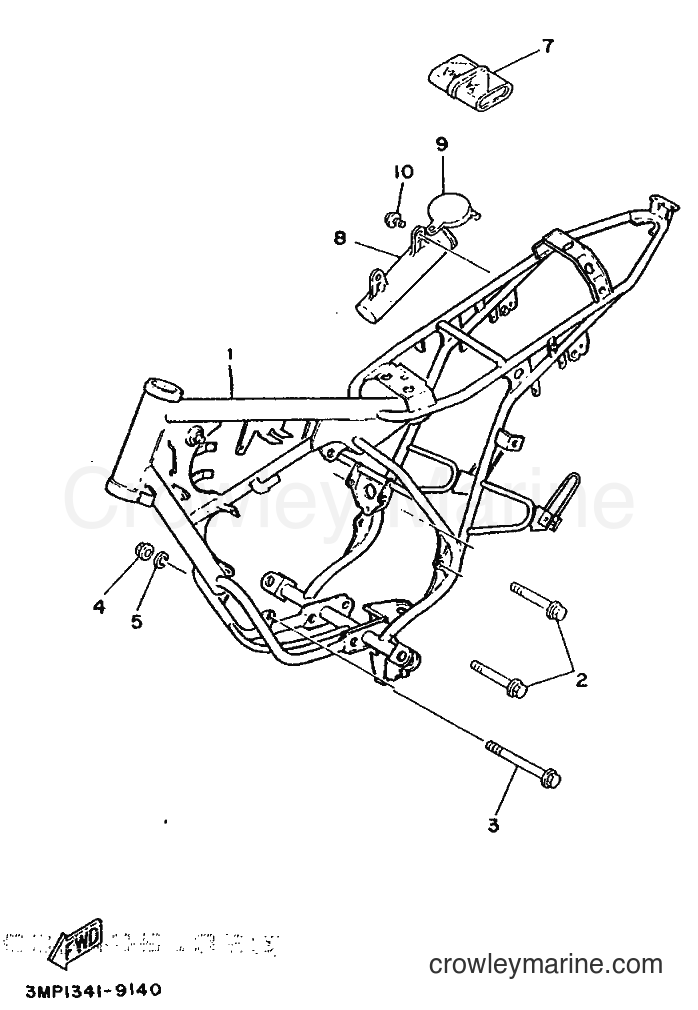 1989 Scooter DT50R - DT50R (3MS1) [999] - FRAME