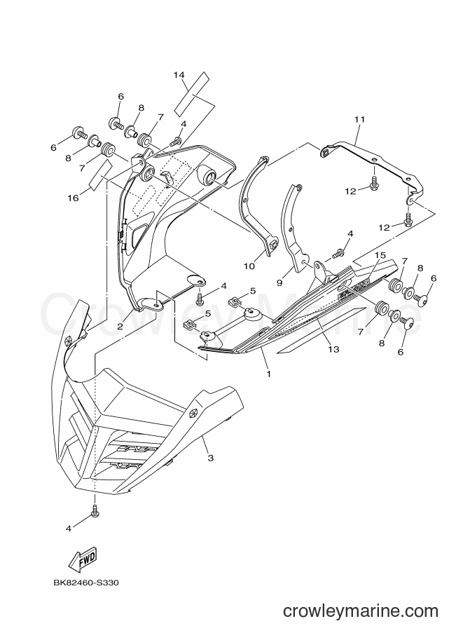 Yamaha Motors VXN150 (BK82) [010] - COWLING 1