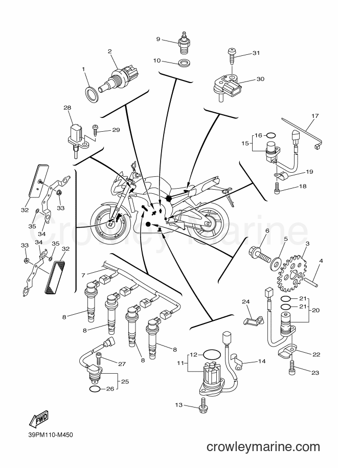 2013 Street Bike FZ8-N - FZ8-N (39PN) [010] - ELECTRICAL 1