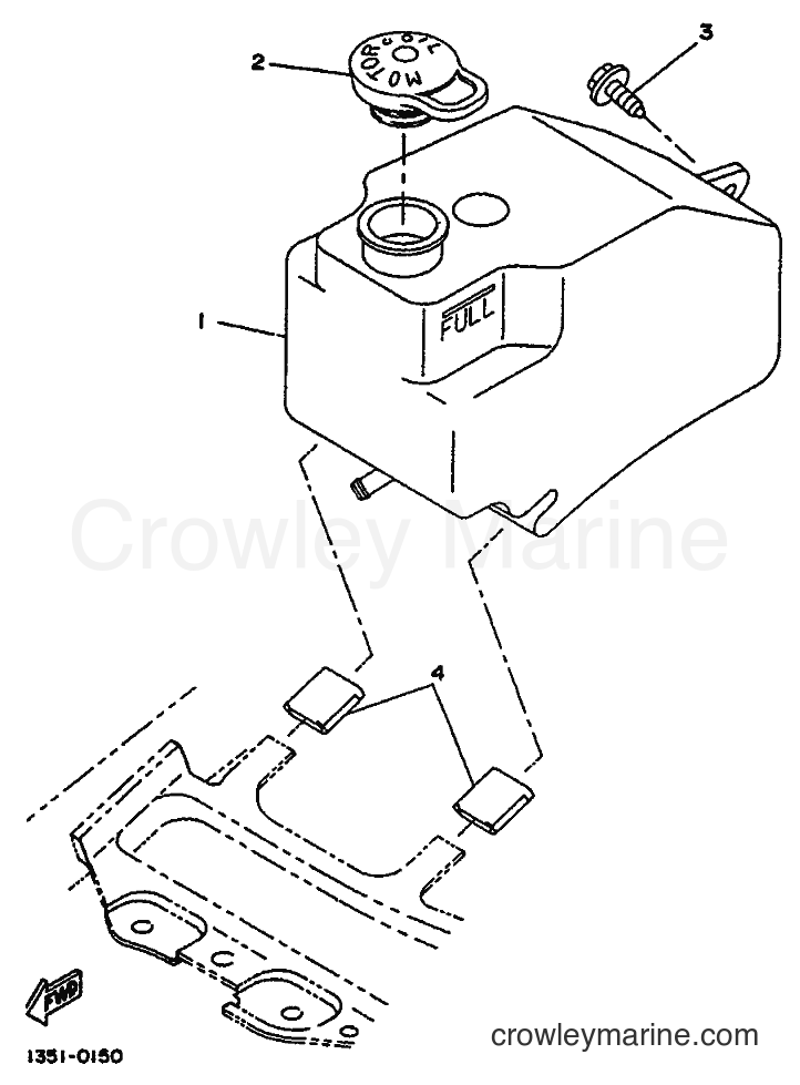 1994 Scooter CW50 - CW50 (3WV5) [999] - OIL TANK