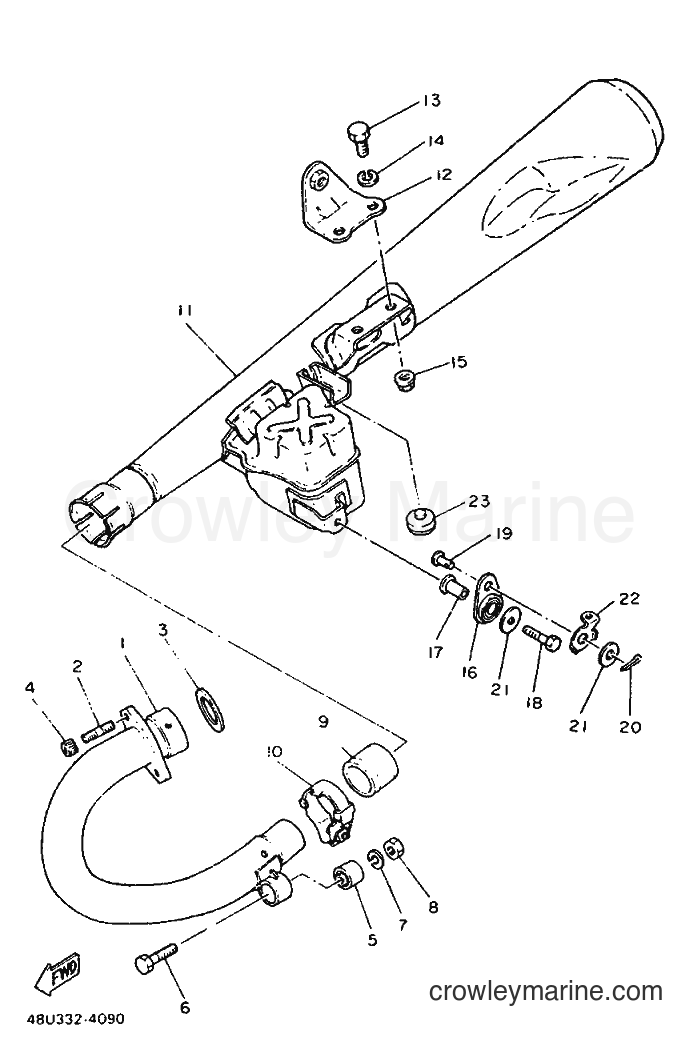 Yamaha Motors SR500 (1RU) [999] - EXHAUST