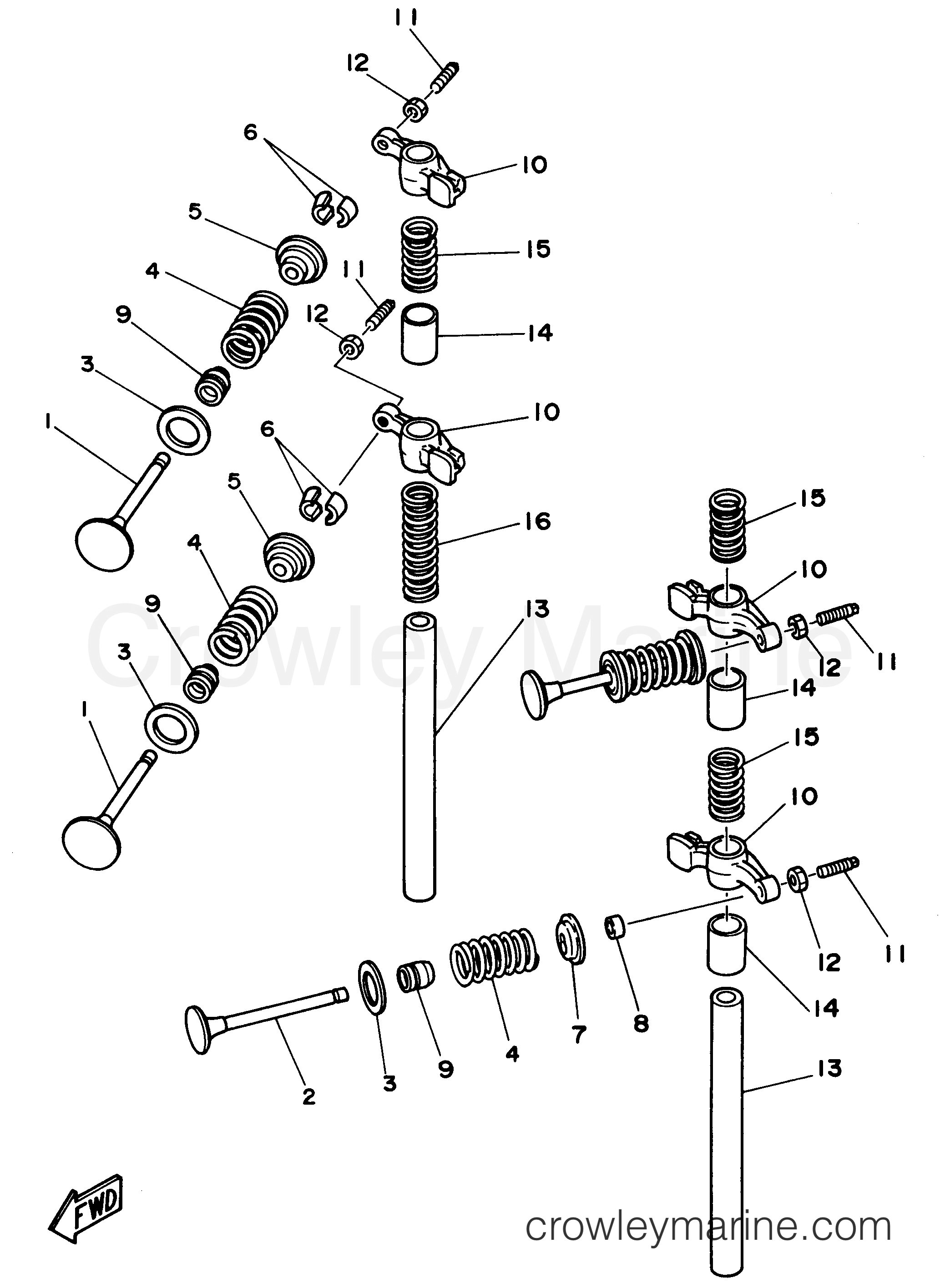 Yamaha Motors F9.9MLHV - VALVE