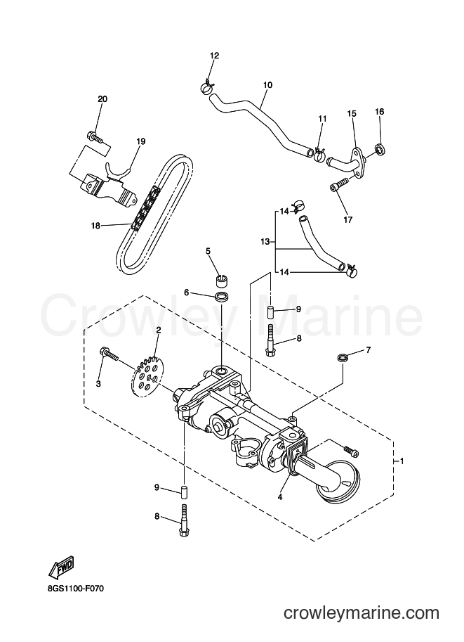 2007 Snowmobile VK10D - VK10D (8GS2) [030] - OIL PUMP