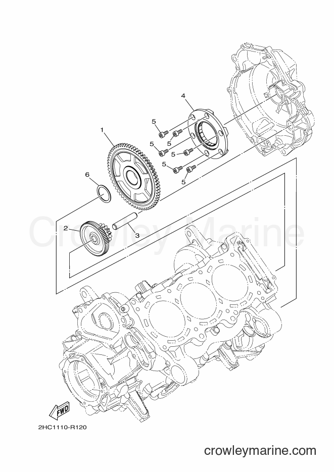 2016 ATV YXZ1000ES - YXZ1000ES (2HC8) [010] - STARTER CLUTCH