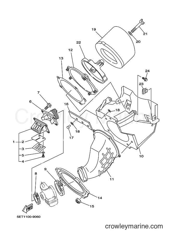 2000 Dirt Bike YZ125 - YZ125 (5HD2) [020] - INTAKE