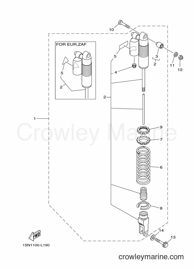 2012 Dirt Bike YZ85 - YZ85 (1SN1) [070] - REAR SUSPENSION