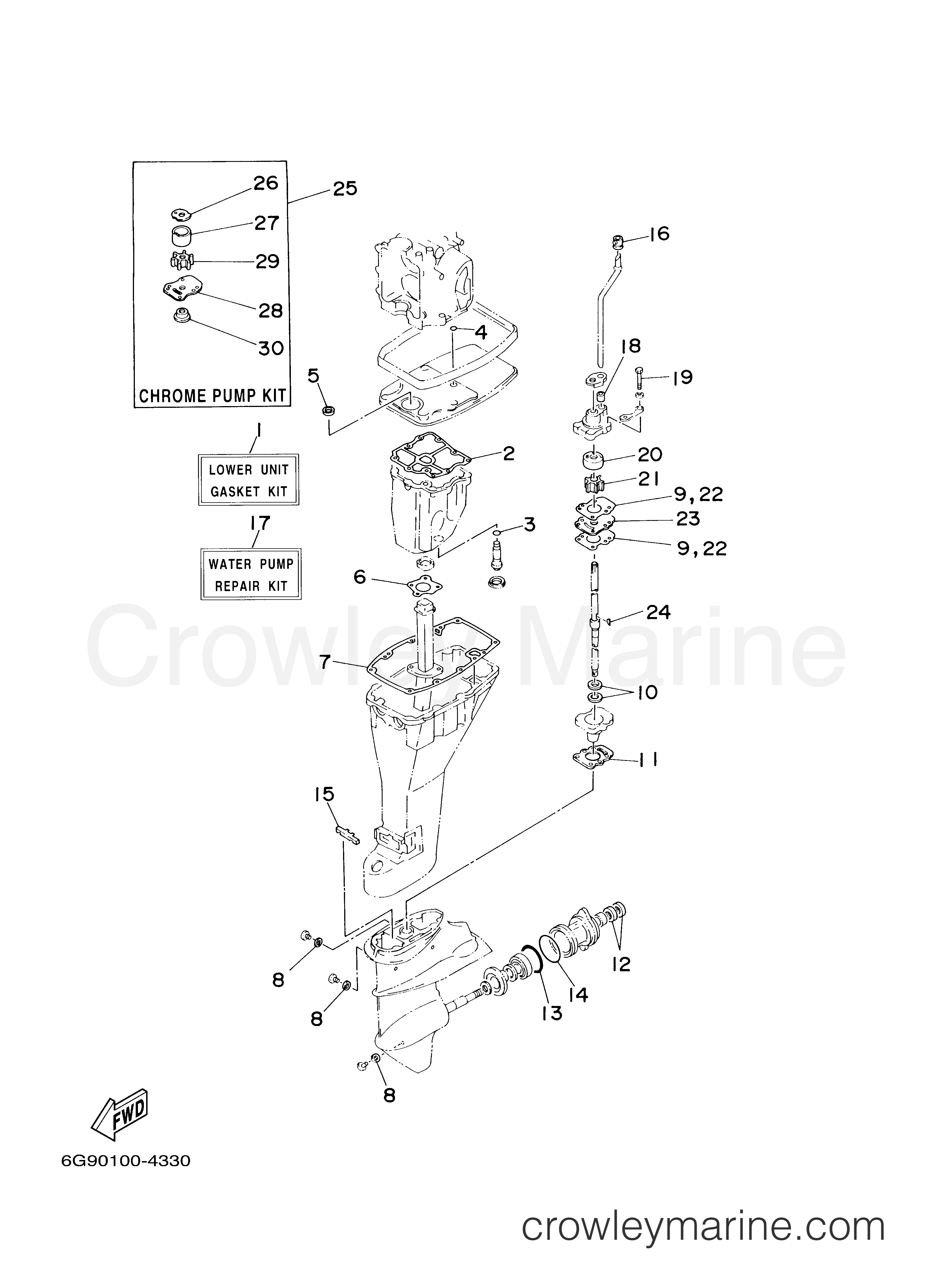 Yamaha Motors F9.9MLHB - REPAIR KIT 2