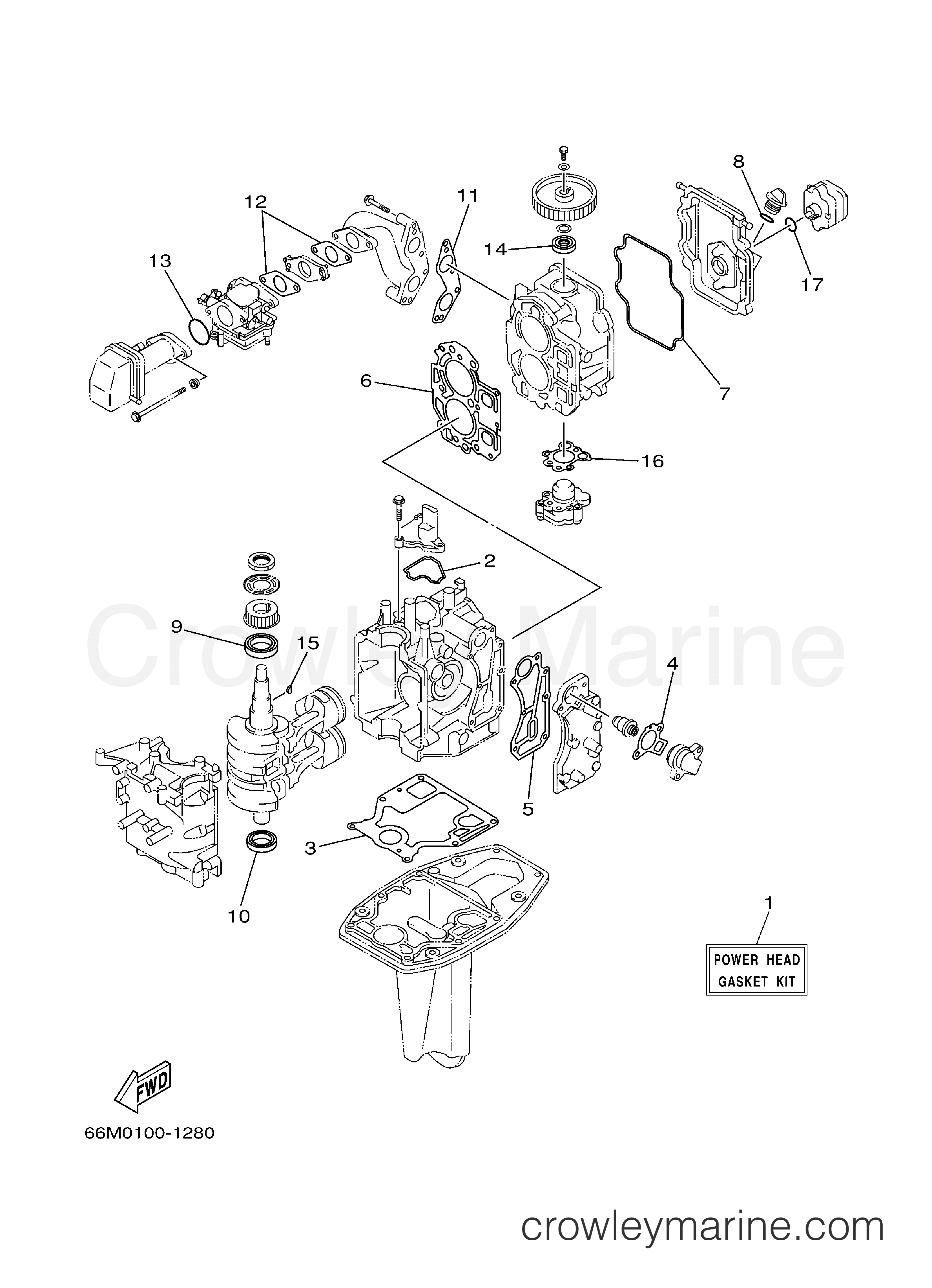 Yamaha Motors F15ESHC - REPAIR KIT 1