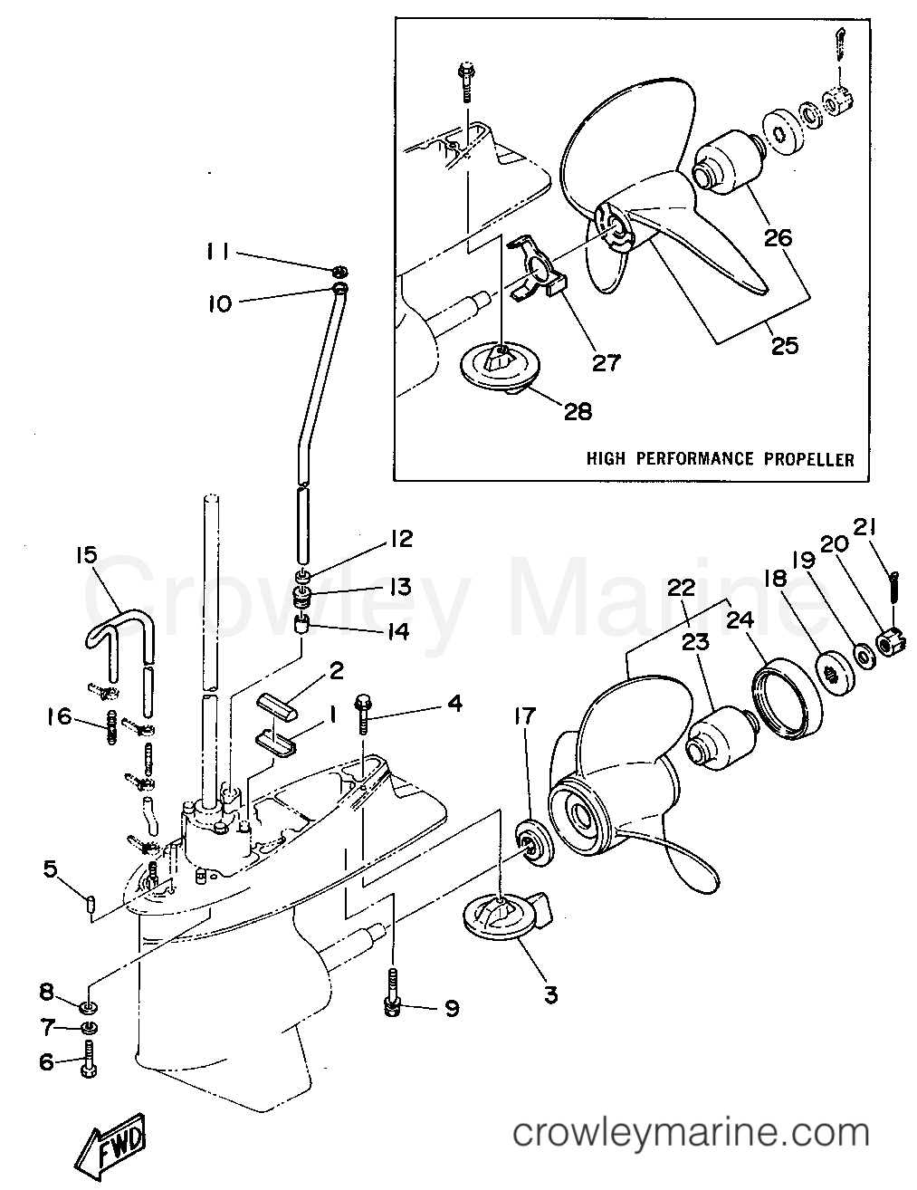 Yamaha Motors 70TLRS - LOWER CASING DRIVE 2