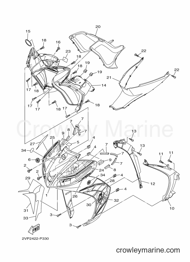 Yamaha Motors T115FSEC (2VP2) [010] - LEG SHIELD 2