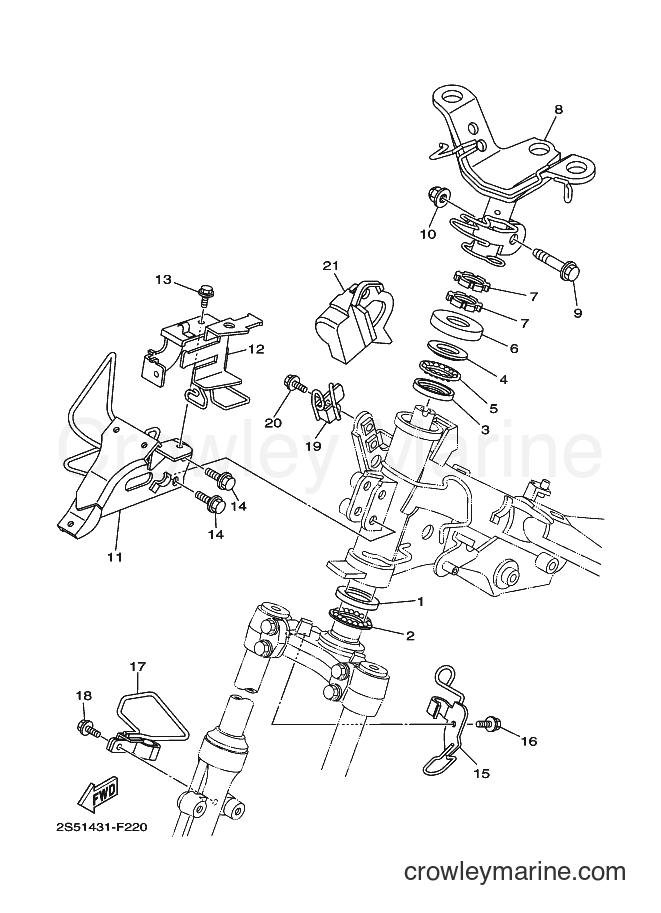 Yamaha Motors T135F (2S5A) [010] - STEERING