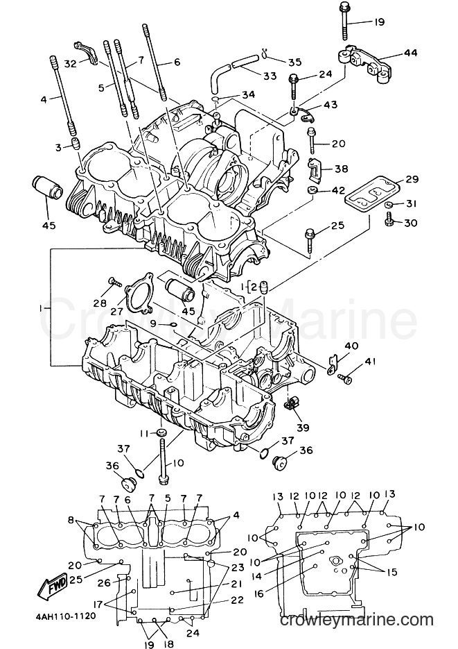 1991 Sport Bike FJ1200A - FJ1200A (4BS2) [999] - CRANKCASE