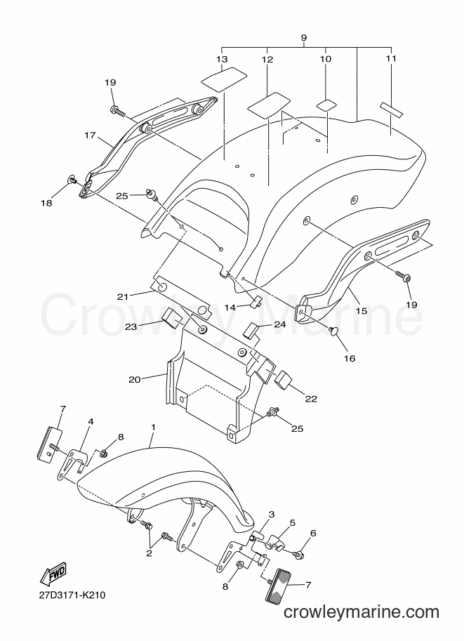 Yamaha Motors XVS13CA (27D3) [010] - FENDER