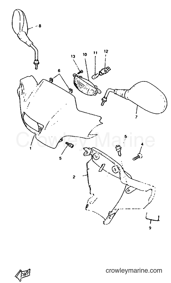 1996 Scooter CW50RSP - CW50RSP (4WK1) [999] - COWLING 1