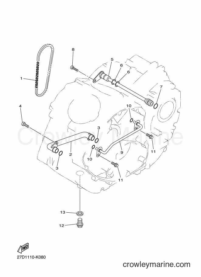Yamaha Motors XVS13CB (1GP6) [010] - OIL PUMP