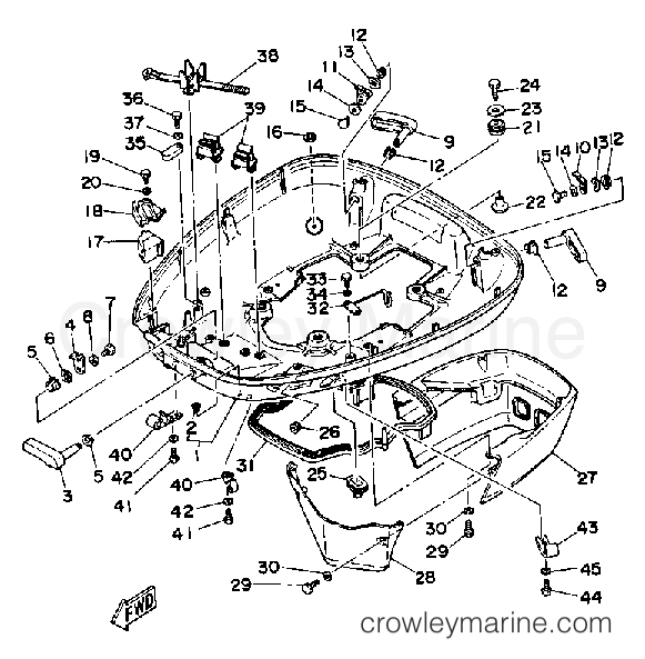 Yamaha Motors V6EXCELLG - BOTTOM COWLING