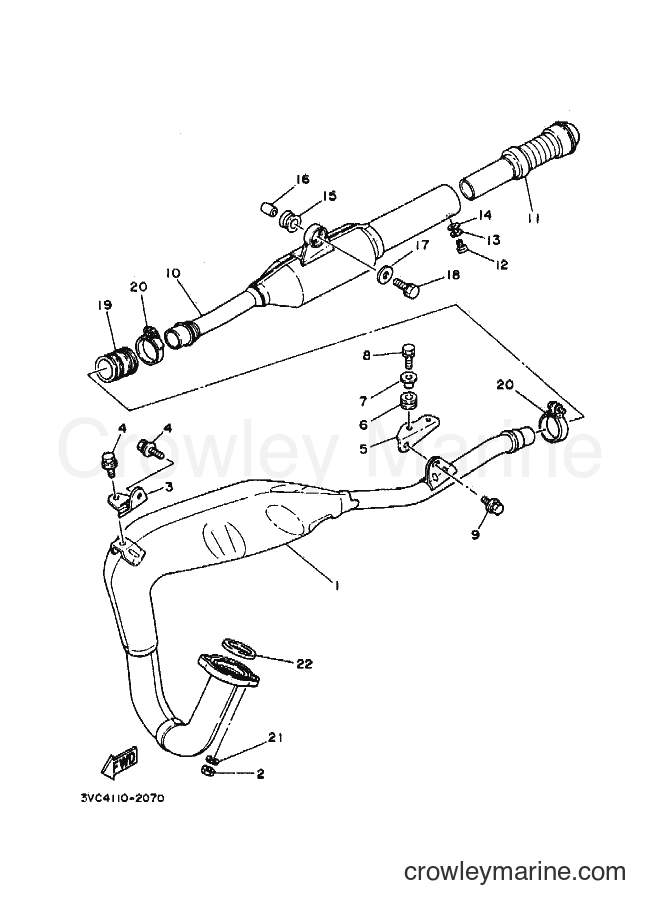 1994 Dirt Bike RT180E - RT180E (4BN3) [010] - EXHAUST