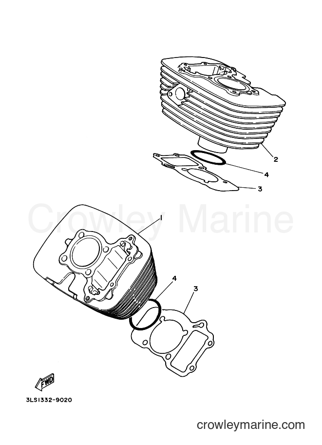 Yamaha Motors XV250 (2UJF) [010] - CYLINDER
