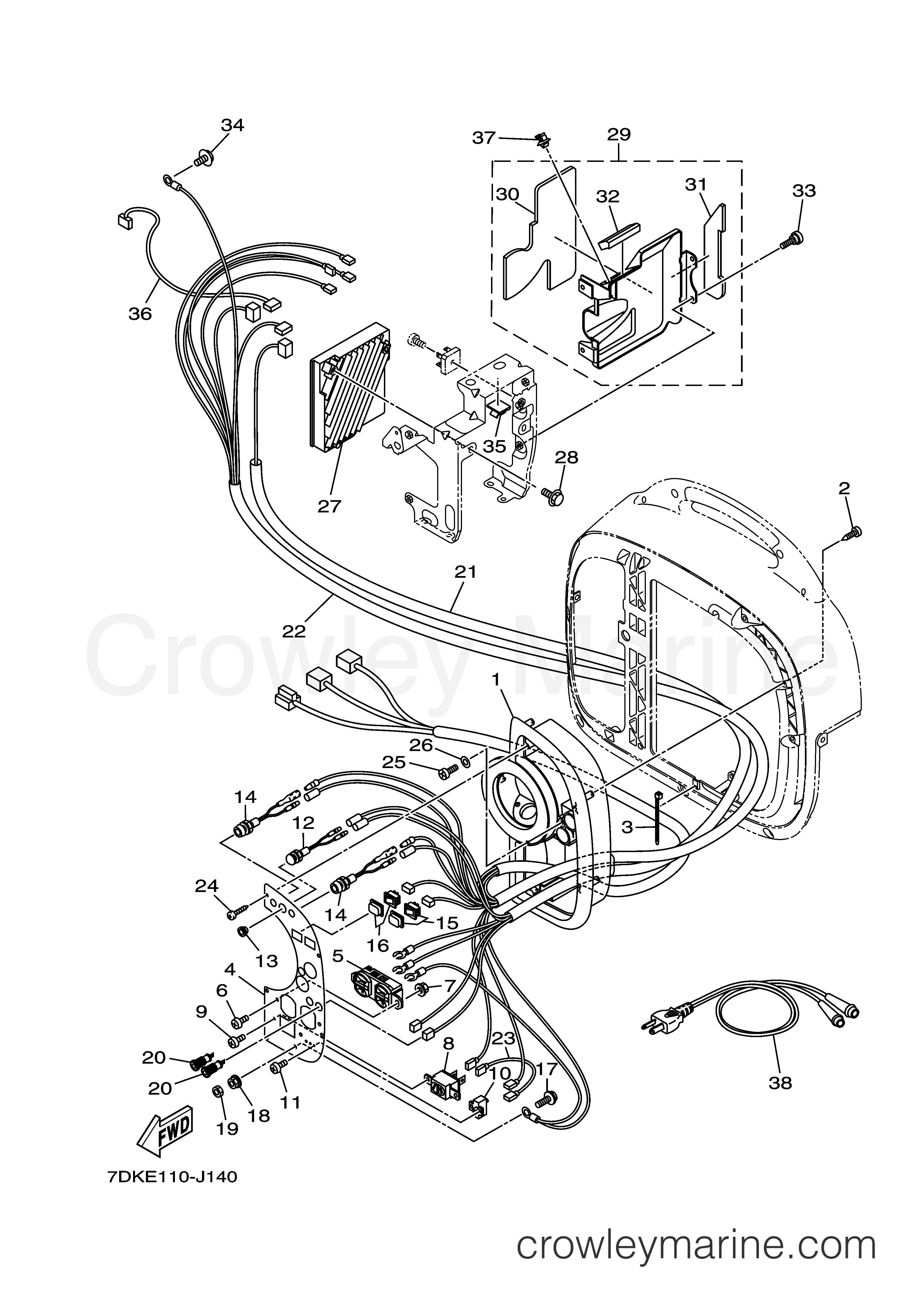 Yamaha Motors EF2000ISC  (EF2000ISC) - CONTROL BOX