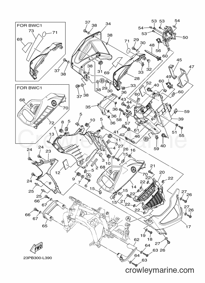 2012 Dirt Bike XT1200Z - XT1200Z (23PC) [020] - COWLING